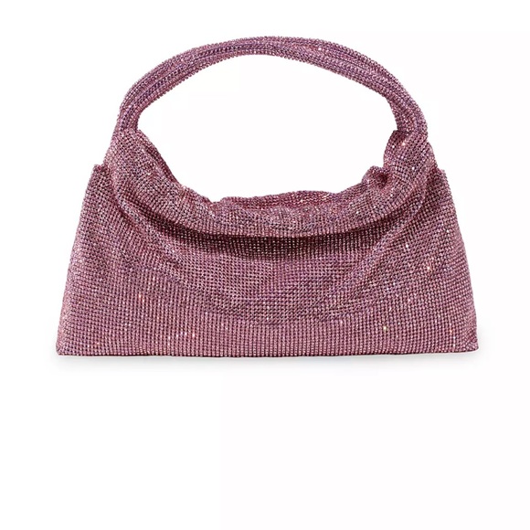 SIMKHAI Mini Ellerie Crystal Shoulder Bag Taffy Pink color - Picture 4 of 8